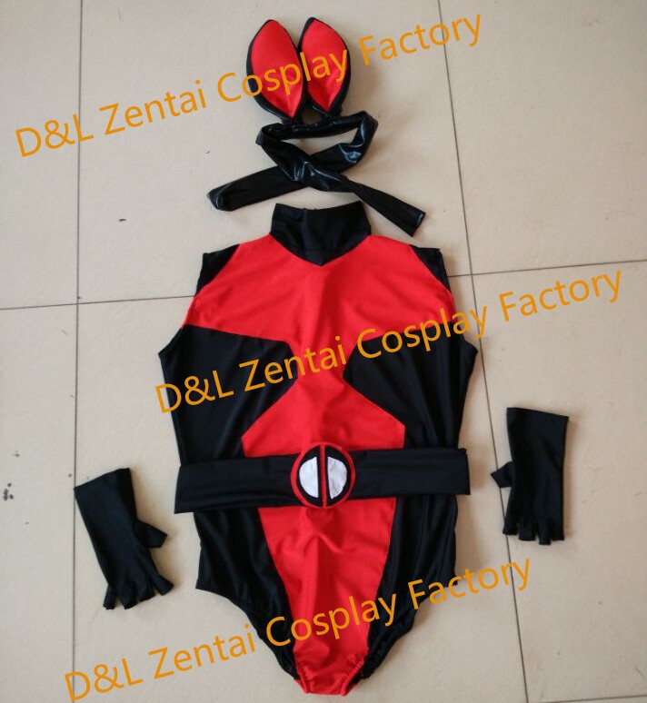 Sexy Girl's Deadpool Bunnysuit Zentai Catsuits For Party